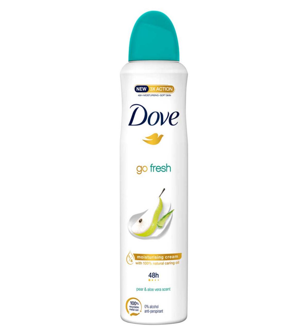 بخاخ مزيل عرق دوف النسائي جو فريش الإجاص - 250 مل — SHD-0111-GO-FRESH-PEAR