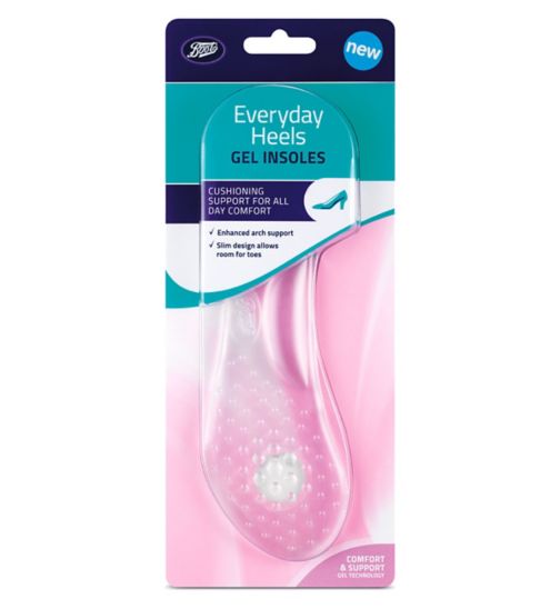 Boots Everyday Heels Gel Insoles – 1 pair size 3-7.5