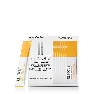 Clinique Fresh Pressed Renewing Powder Cleanser with Pure Vitamin C 0.5g x 8