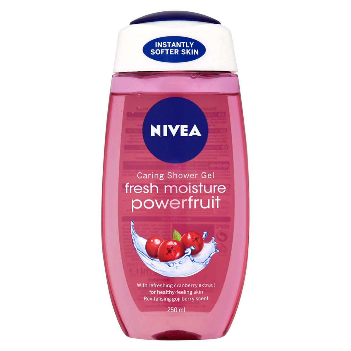 Nivea Caring Shower Gel Fresh Moisture Powerfruit250 Ml, 250Ml