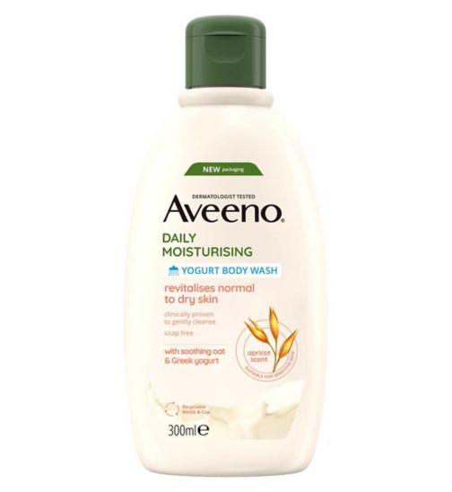 AVEENO® Daily Moisturising Yogurt Body Wash – Apricot & Honey Scented 300ml