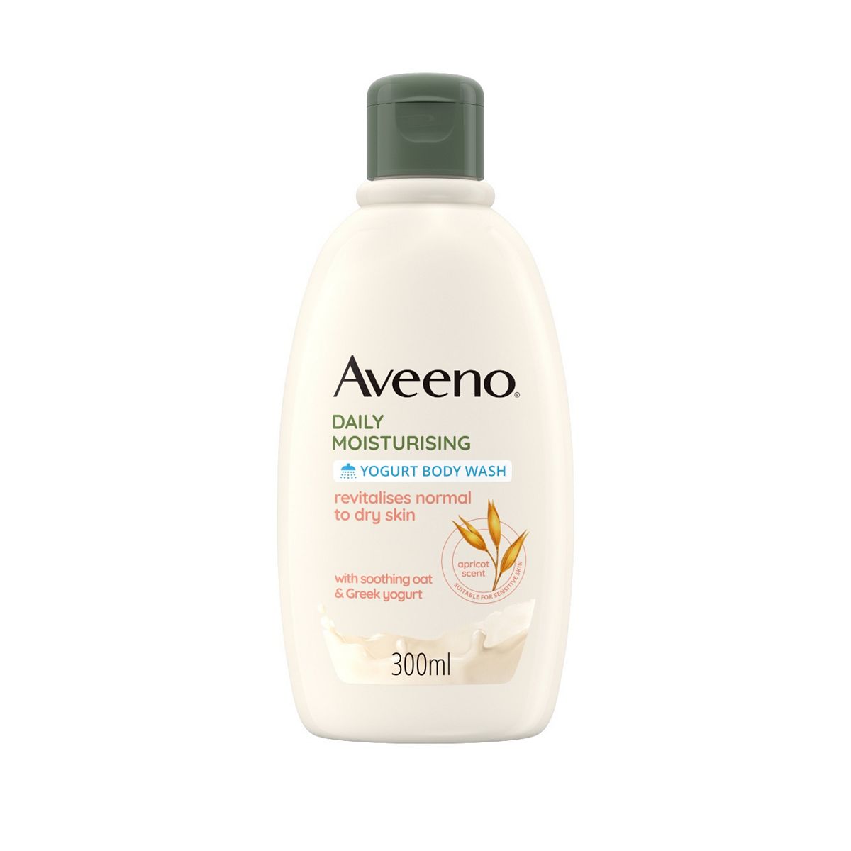 Aveeno ® Daily Moisturising Yogurt Body Wash – Apricot & Honey Scented 300ml
