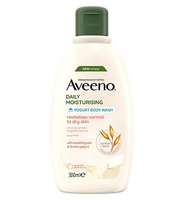 AVEENO Daily Moisturising Yogurt Body Wash  Apricot & Honey Scented 300ml