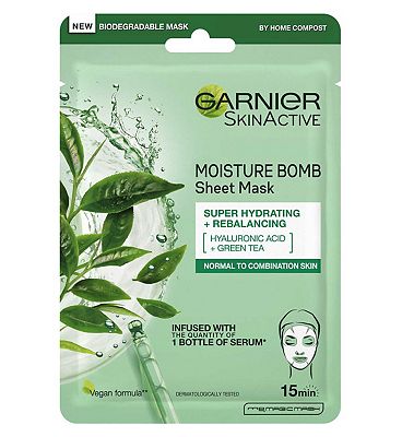 Garnier Moisture Bomb Green Tea Hydrating Face Sheet Mask