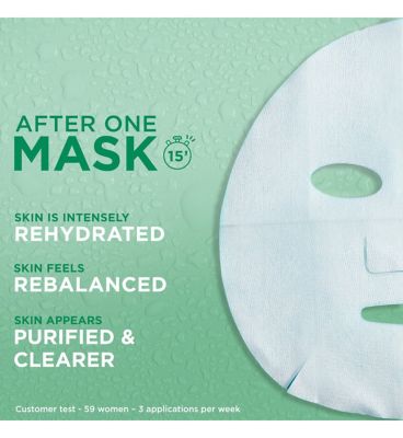 Garnier Moisture Bomb Green Tea Hydrating Face Sheet Mask (2)
