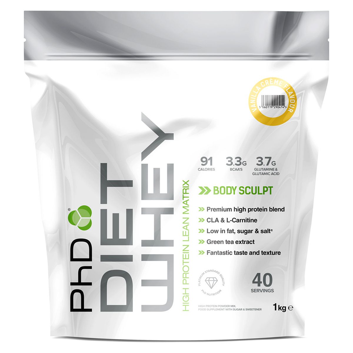 Phd Diet Whey Protein Powder - Vanilla Crème (1Kg)