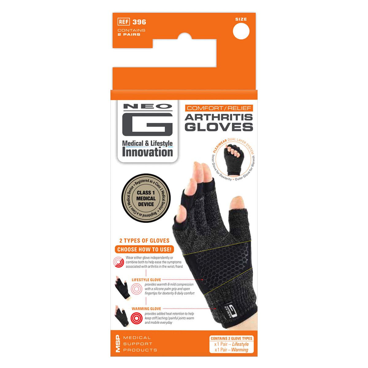 Neo G Comfort/Relief Arthritis Gloves – Large