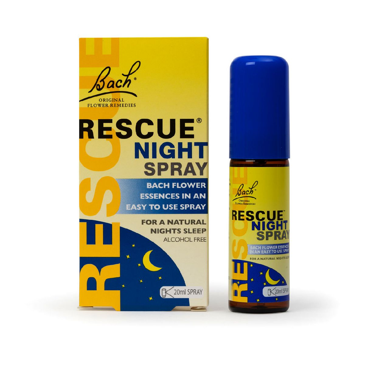 Bach Rescue Remedy Night Spray 20Ml – Flower Essences For Natural Night's Sleep
