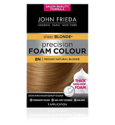 John Frieda Precision Foam Colour 8N Medium Natural Blonde 130ml