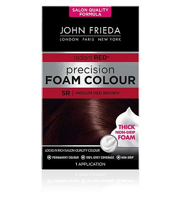John Frieda Precision Foam Colour 5R Medium Red Brown 130ml