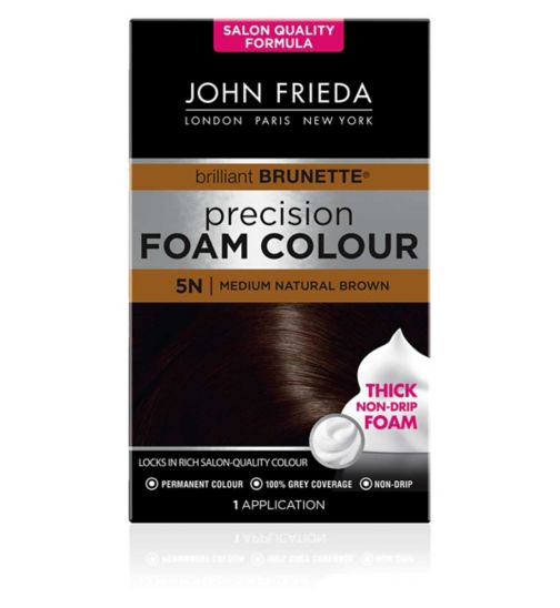 John Frieda Precision Foam Colour 5N Medium Natural Brown 130ml