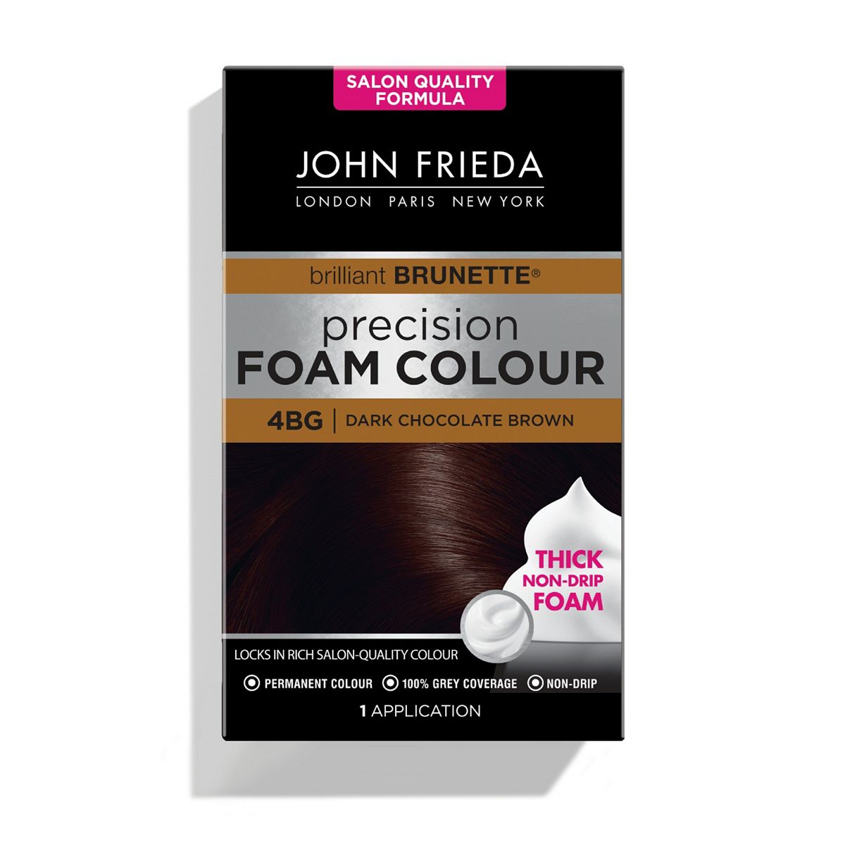 John Frieda Precision Foam Colour 4Bg Dark Chocolate Brown 130ml