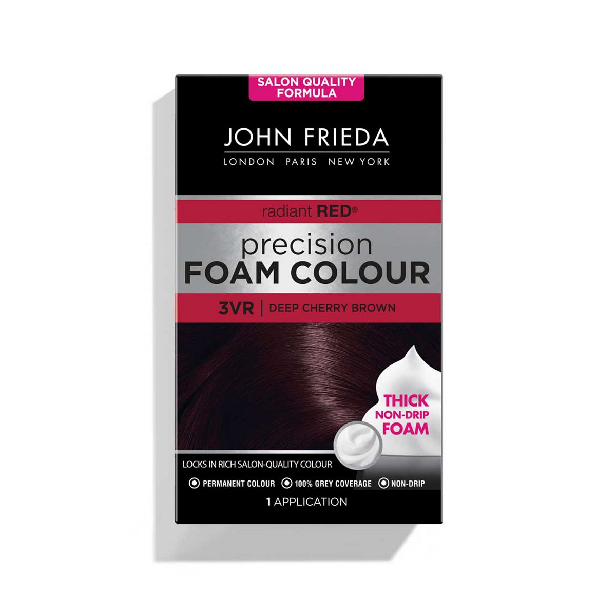 John Frieda Precision Foam Colour 3Vr Deep Cherry Brown 130ml