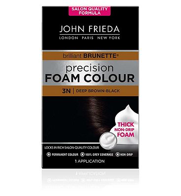 John Frieda Precision Foam Colour 3N Deep Brown Black 130ml