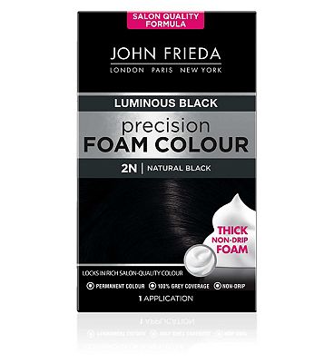 John Frieda Precision Foam Colour 2N Luminous Natural Black 130ml