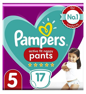 Pampers Premium Protection Nappy Pants Size 5, 17 Nappies, 12-17kg, Carry Pack Review