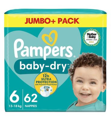 Boots pampers store nappies size 6