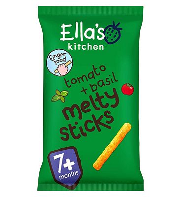 Ella's Kitchen Organic Tomato and Basil Melty Sticks Baby Snack 7+ Months 16g