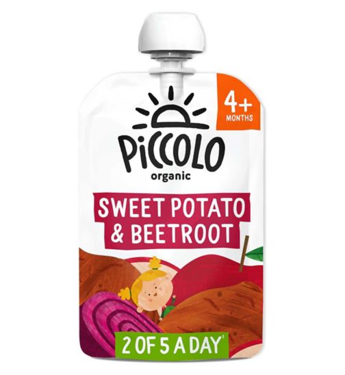 Piccolo Organic Sweet Potato, Beetroot, Pear & Apple 100g 4 Months+