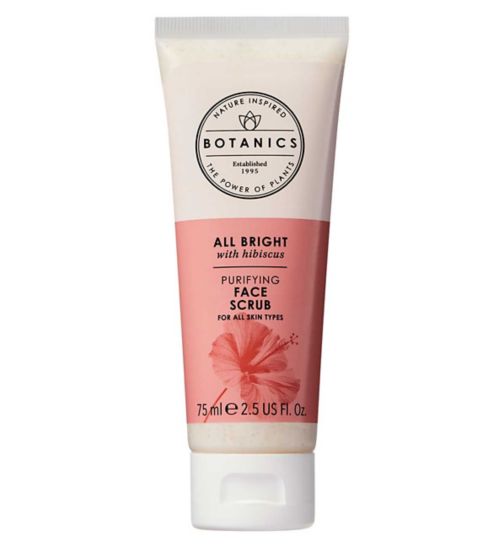 Botanics All Bright Purifying Face Scrub Exfoliator with Natural AHAs 75ml