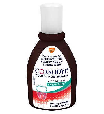 Corsodyl Daily Gum Care Mouthwash Alcohol Free Fresh Mint 50ml