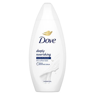 Dove Deeply Nourishing Microbiome Gentle Body Wash Shower Gel for softer, smoother skin 55ml