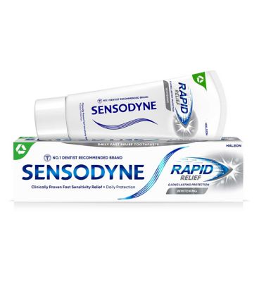 Sensodyne Sensitive Toothpaste Rapid Relief Whitening 75ml