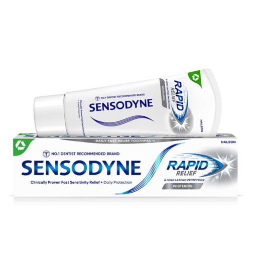Sensodyne Rapid Relief Whitening Sensitive Teeth Toothpaste 75ml