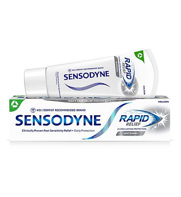 Sensodyne Rapid Relief Whitening Sensitive Teeth Toothpaste 75ml