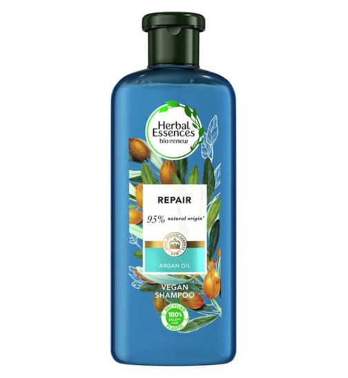 Herbal Essences Argan Oil Repairing Vegan Shampoo For Dry & Damaged Hair 400ml