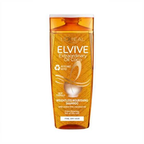L'Oreal Paris Elvive Extraordinary Oil Coconut Shampoo for Weightless Nourishing Normal to Dry Hair 400ml
