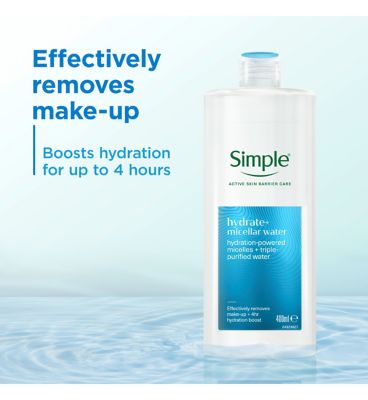 Simple Micellar Cleansing Water Hydrate+ 400ml (8)