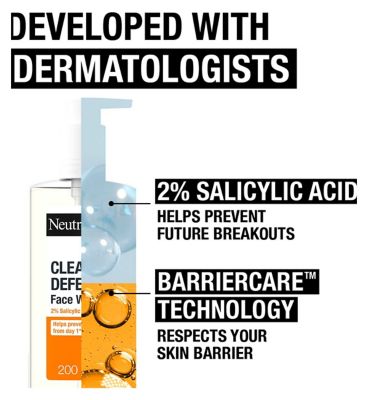 Neutrogena Clear & Defend Facial Wash 200ml (20)