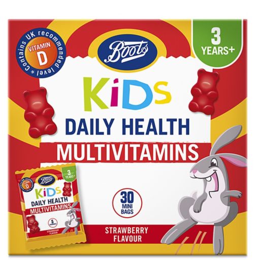 Boots Kids Daily Health Strawberry Multivitamins - 30 Mini Bags