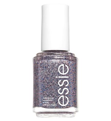 Essie 511 Congrats Silver Pink Glitter Nail Polish
