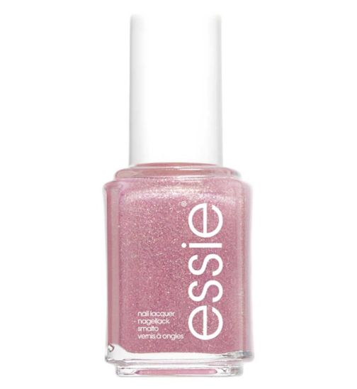 essie 514 Birthday Girl Gold Pink Glitter Nail Polish