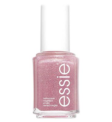 essie 514 Birthday Girl Gold Pink Glitter Nail Polish