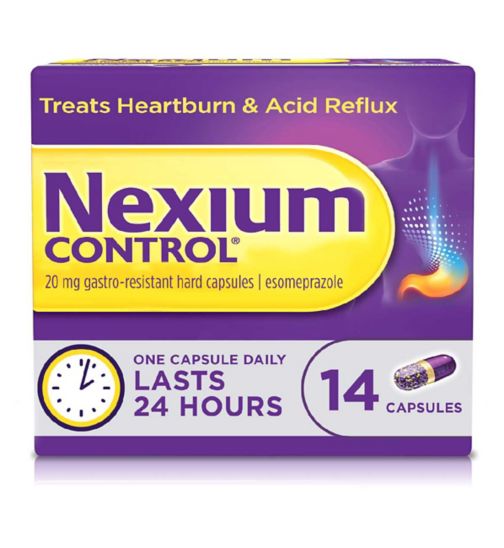 Nexium Control 20mg gastro-resistant hard capsules