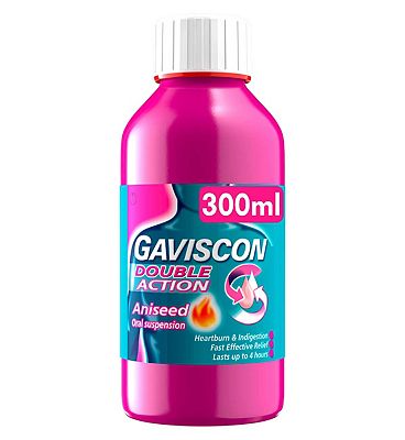 Gaviscon Double Action Heartburn & Indigestion Liquid Aniseed 300ml
