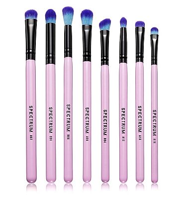 Spectrum Pink 8 piece eye brush set SC004