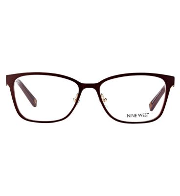 Nine West Classic Burgundy Metal Glasses