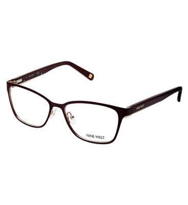 Nine West Classic Burgundy Metal Glasses image number 2