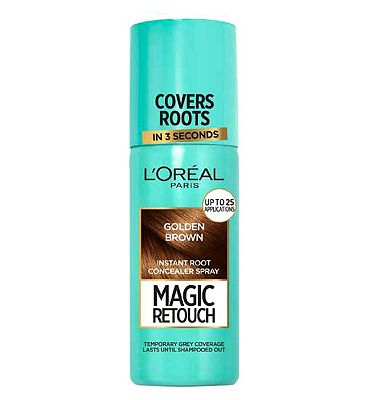 LOreal Paris Magic Retouch Golden Brown Root Touch Up, Temporary Instant  Root Concealer Spray With 