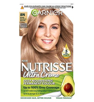 Garnier Nutrisse 8N Nude Medium Blonde Permanent Hair Dye