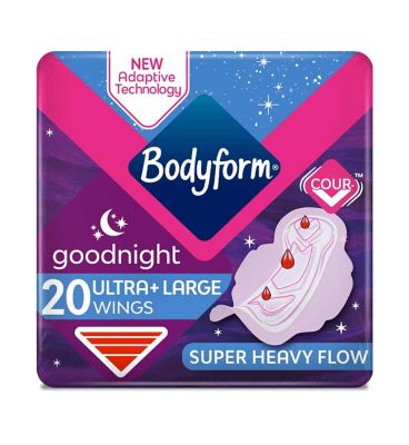 Bodyform Ultra Towels Goodnight Wings Duo Pack 2x10