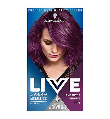 Schwarzkopf LIVE Amethyst Chrome U69 Permanent Hair Dye