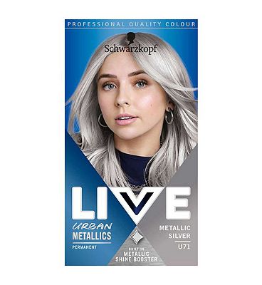 Schwarzkopf LIVE Metallic Silver U71 Permanent Hair Dye