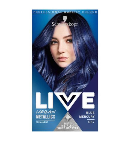 Schwarzkopf Live Blue Mercury U67 Permanent Hair Dye Boots