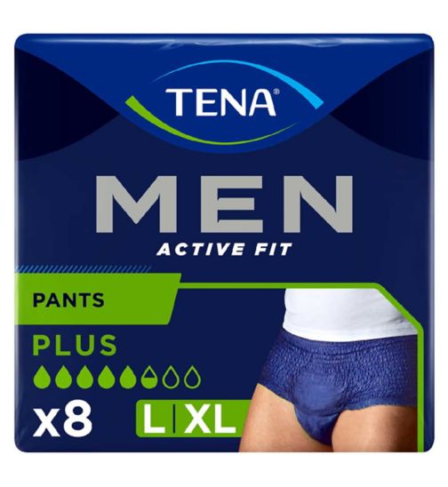 Tena Men Active Fit Pants Plus Large - 8 Pants