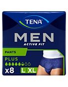 Tena Men Active Fit Pants Plus Large - 8 Pack